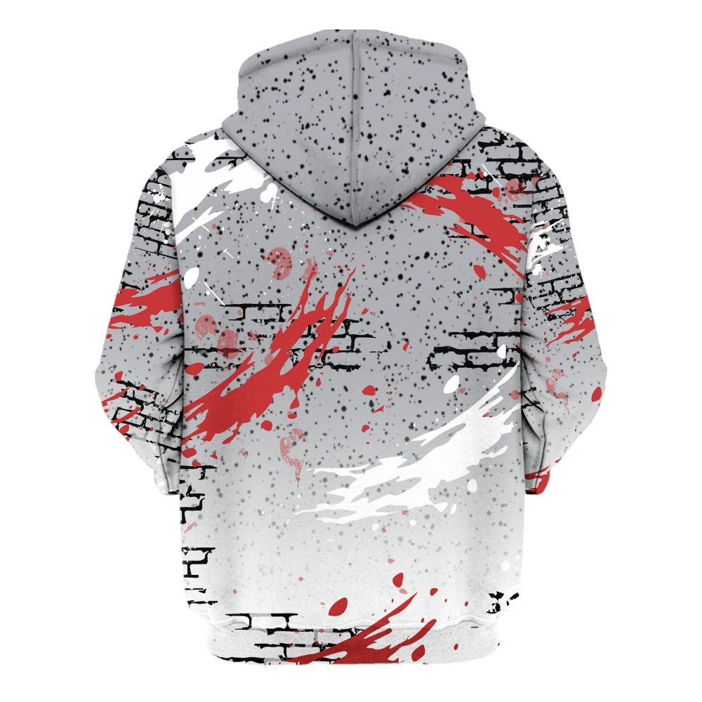 Hoodie To Match White Cement 4s - Values Of Loyalty Drip All Over Print