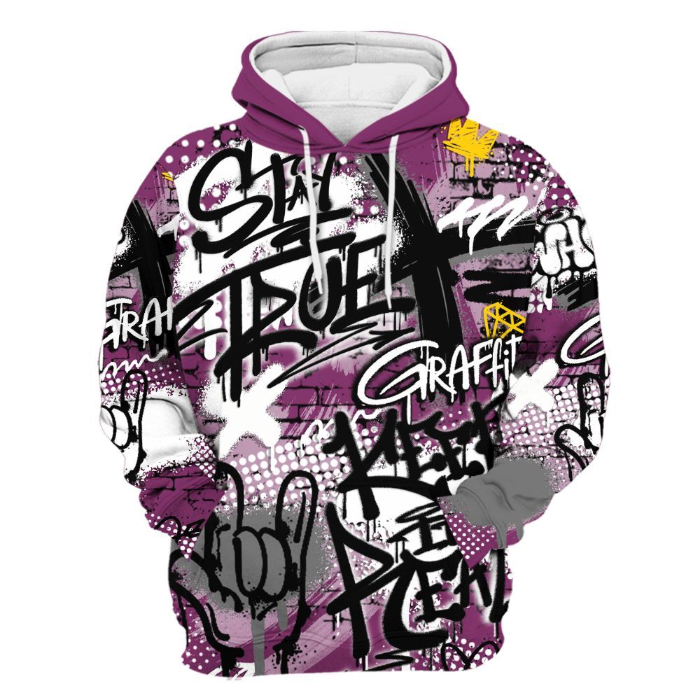 Hoodie To Match Air Max Sunder Gore Tex Bold Berry - True It Real Graffiti Streetwear All Over Print
