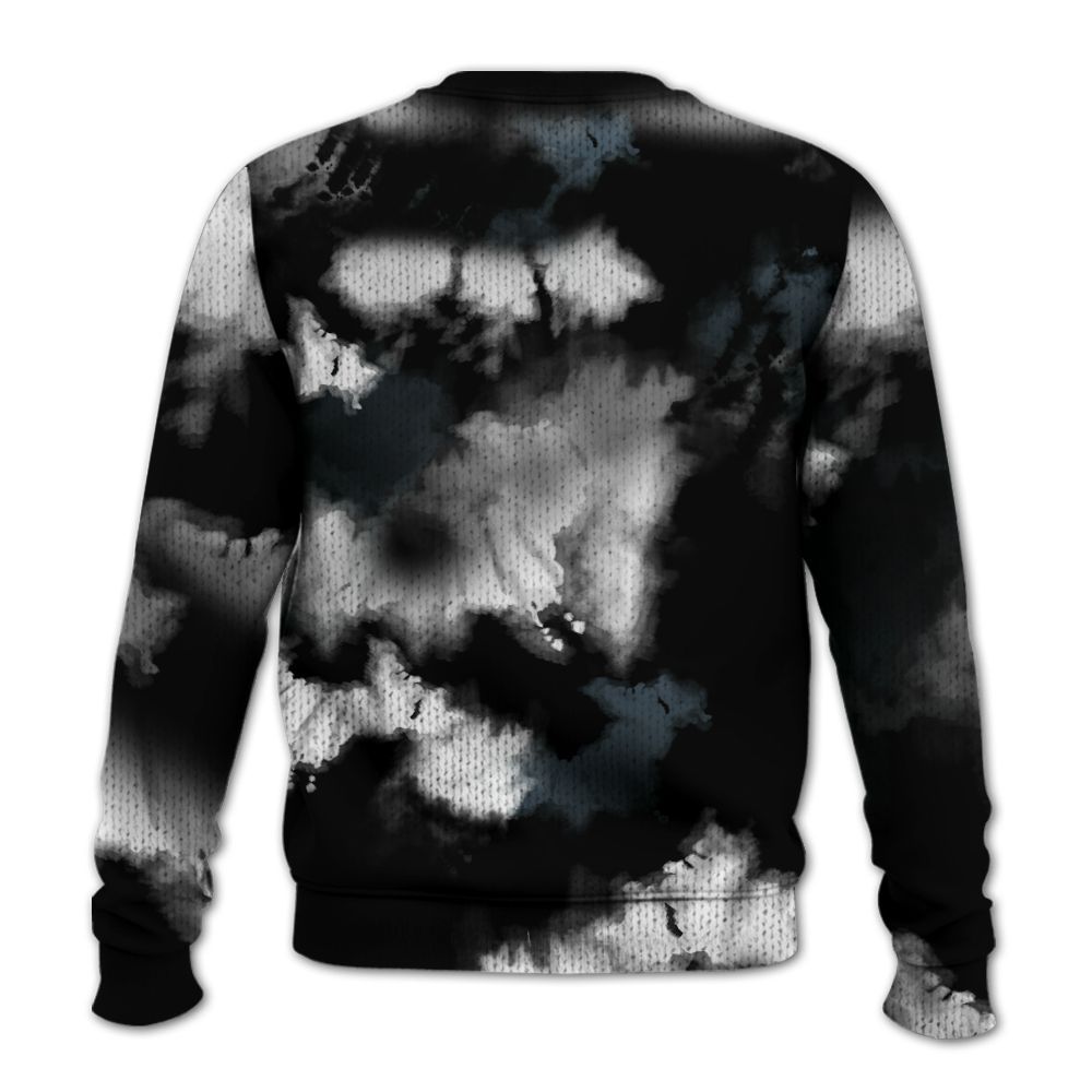Knitted Sweater To Match Black Chrome 6s - God Blessed Tie Dye