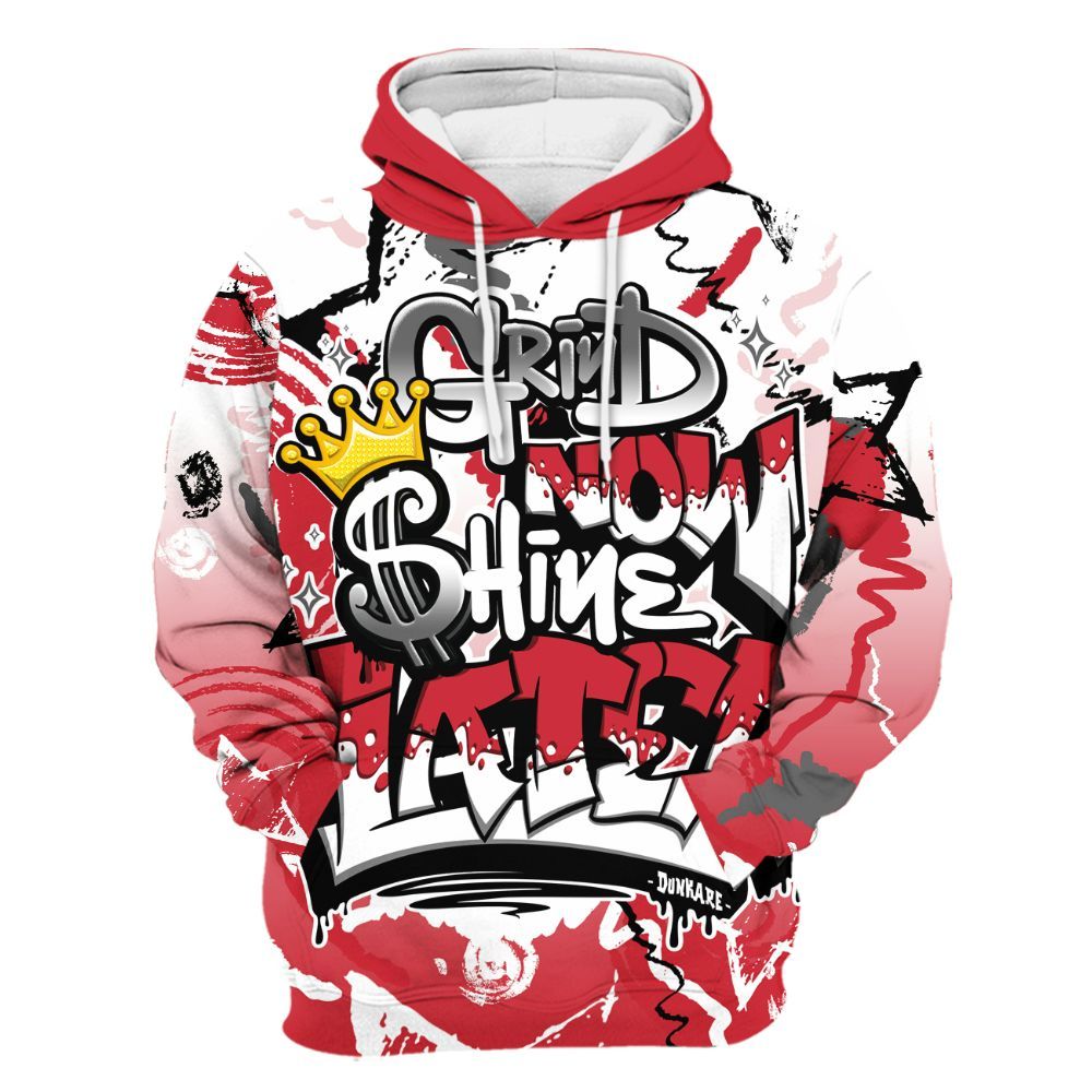 Hoodie To Match Bunny 2025 8s - Grind Shine Later Drip All Over Print