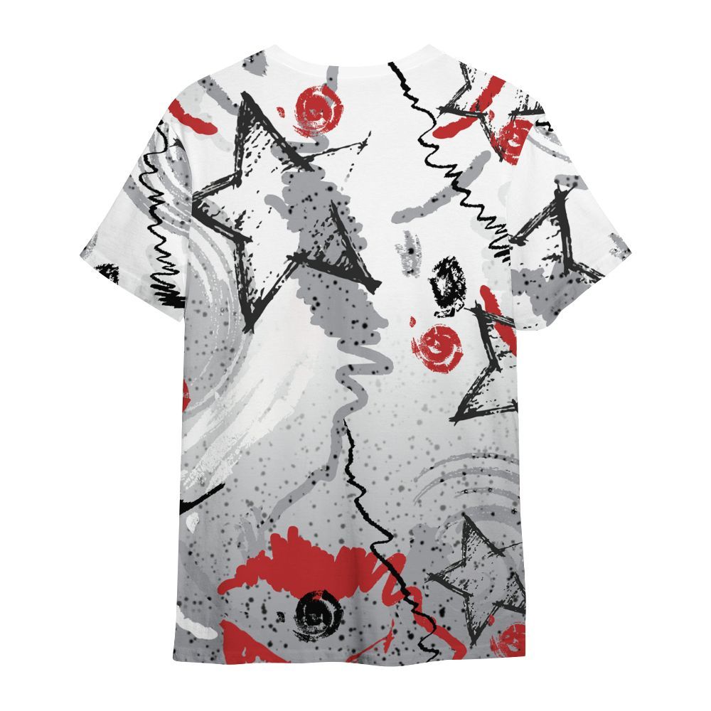 Shirt To Match White Cement 4s - Grind Shine Later Drip All Over Print