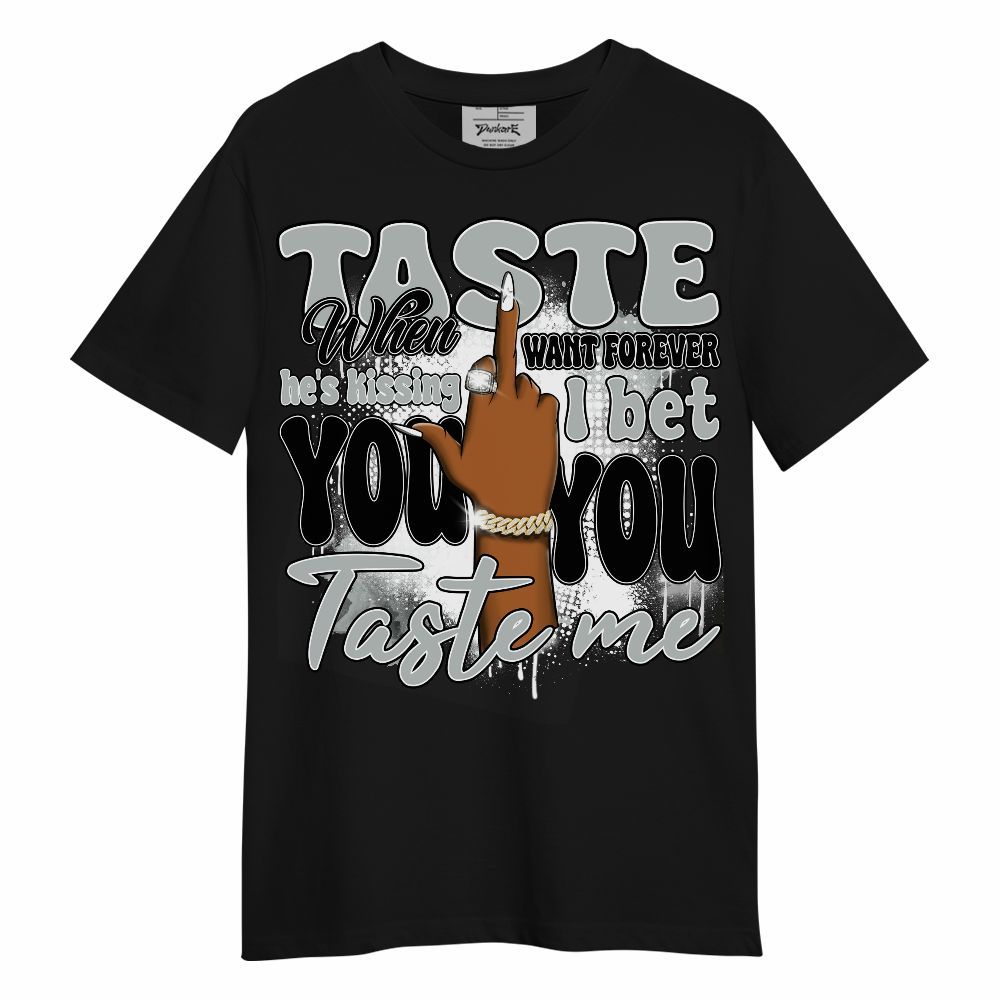 Shirt To Match Black Wolf Grey 12s - Taste Me Retro Unisex Shirt