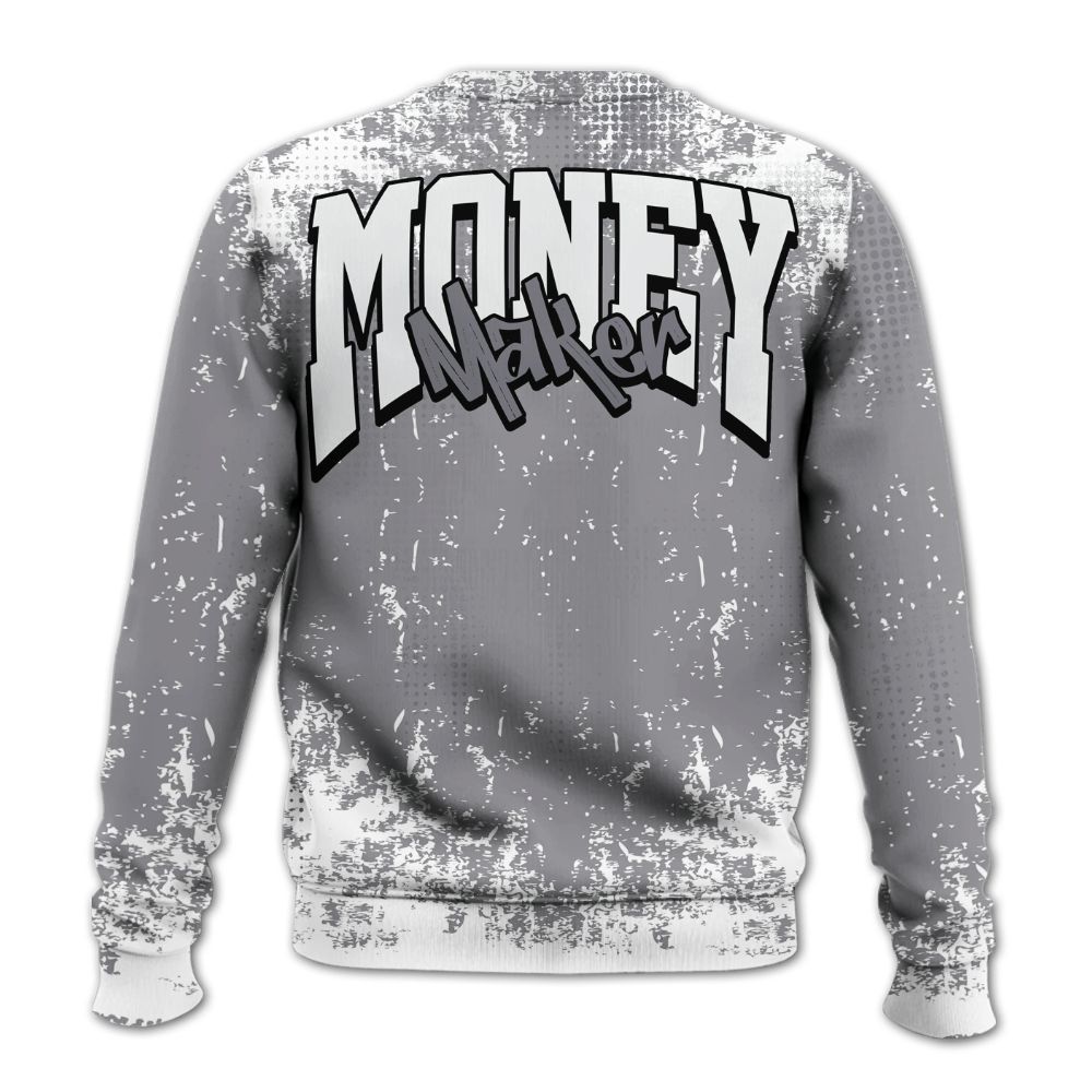 Sweatshirt To Match Low Cement Grey 11s - Move In Silence Money Street Retro All Over Print