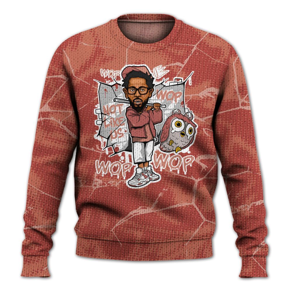 Knitted Sweater To Match Dune Red 13s - None Like ComptonCity Graphic Crack