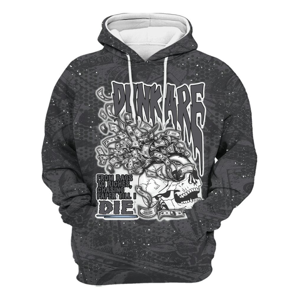 Hoodie To Match Reverse Black White 6s - From Rags To Riches All Over Print