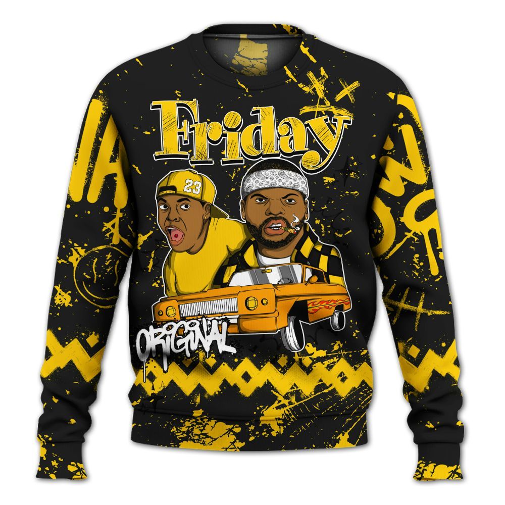 Sweatshirt To Match Corteiz Air Max 95 Tour Yellow 5s - Friday Sneaker Crayon All Over Print