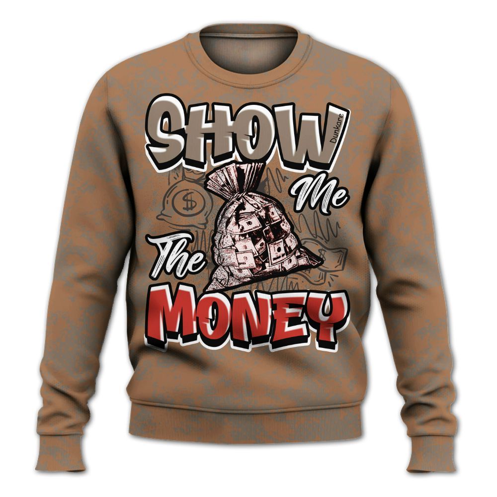 Sweatshirt To Match Air Max Rocky Distressed - Show Me The Money Retro All Over Print