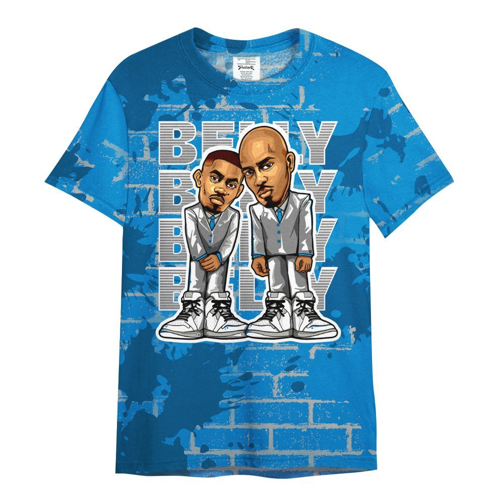 Shirt To Match Military Blue 4s - Belly Sneakers Graphic Halloween White All Over Print