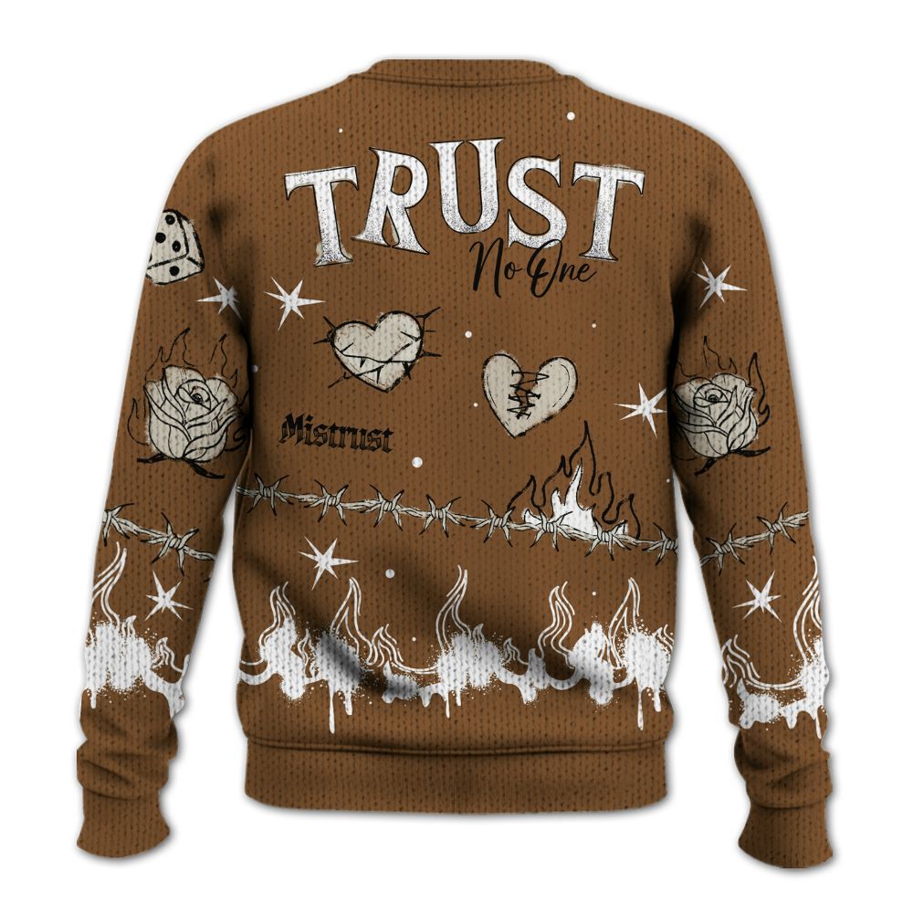 Knitted Sweater To Match Air Max 90 Escape - Trust No One Snake-Bite Doodle Crayon