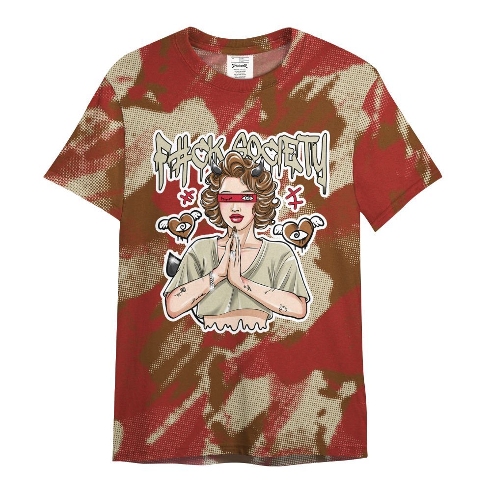 Shirt To Match Archaeo Brown 5s - F#ck Xociety Halftone All Over Print