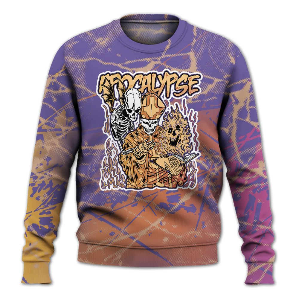 Sweatshirt To Match Book Sunset 1s - Apocalypse Skeleton Profound All Over Print