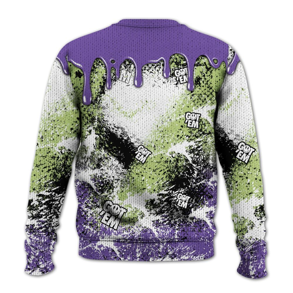 Knitted Sweater To Match Canyon Purple 4s - Dripping 23 Drip