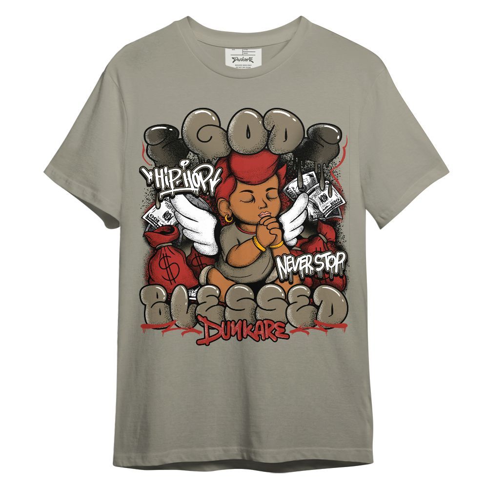 Shirt To Match Olive 9s - God Blessed Graphic