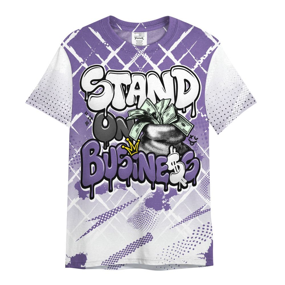 Shirt To Match Dunk Low Black Raspberry - Halftone Stand Business Dripping All Over Print