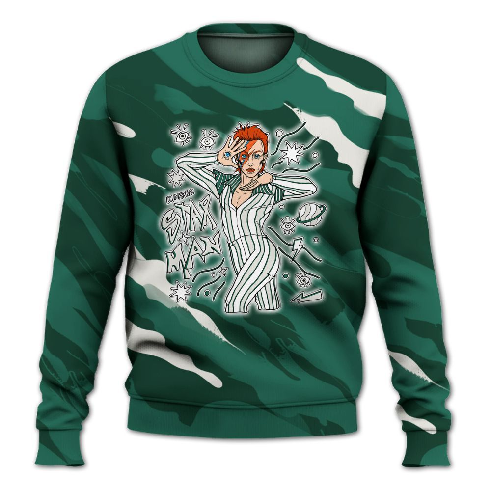 Sweatshirt To Match Oxidized Green 4s - Starmans Graphics Colored All Over Print