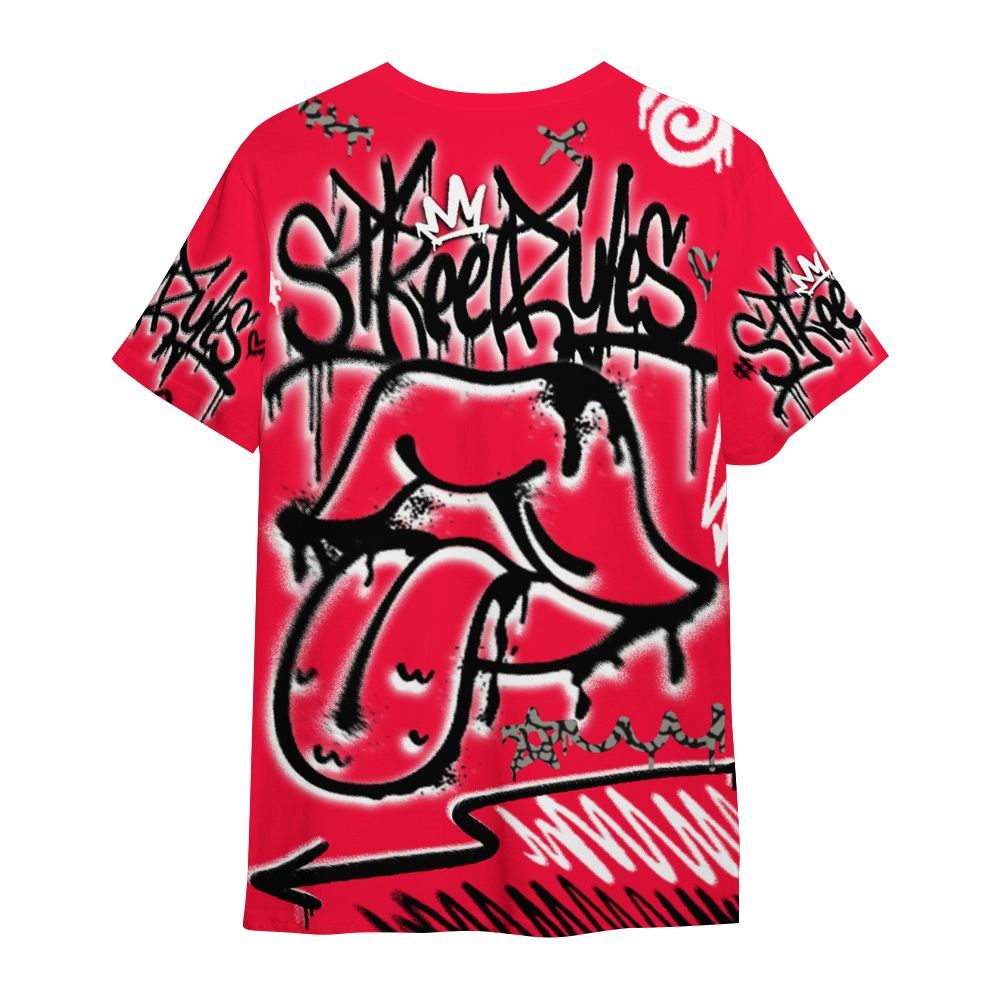 Shirt To Match Retro Fire Red 3s - Break Rules Streetwear All Over Print