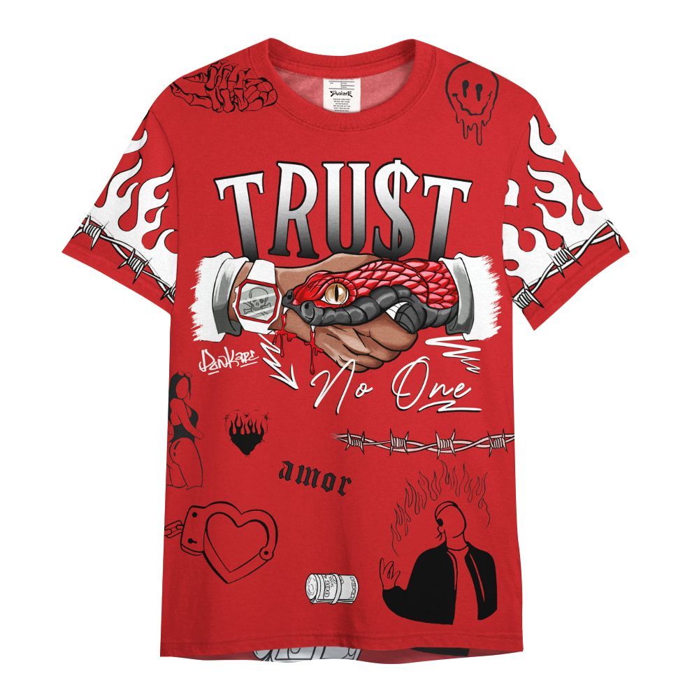 Shirt To Match Bloodline 12s - Snake Trust No One All Over Print