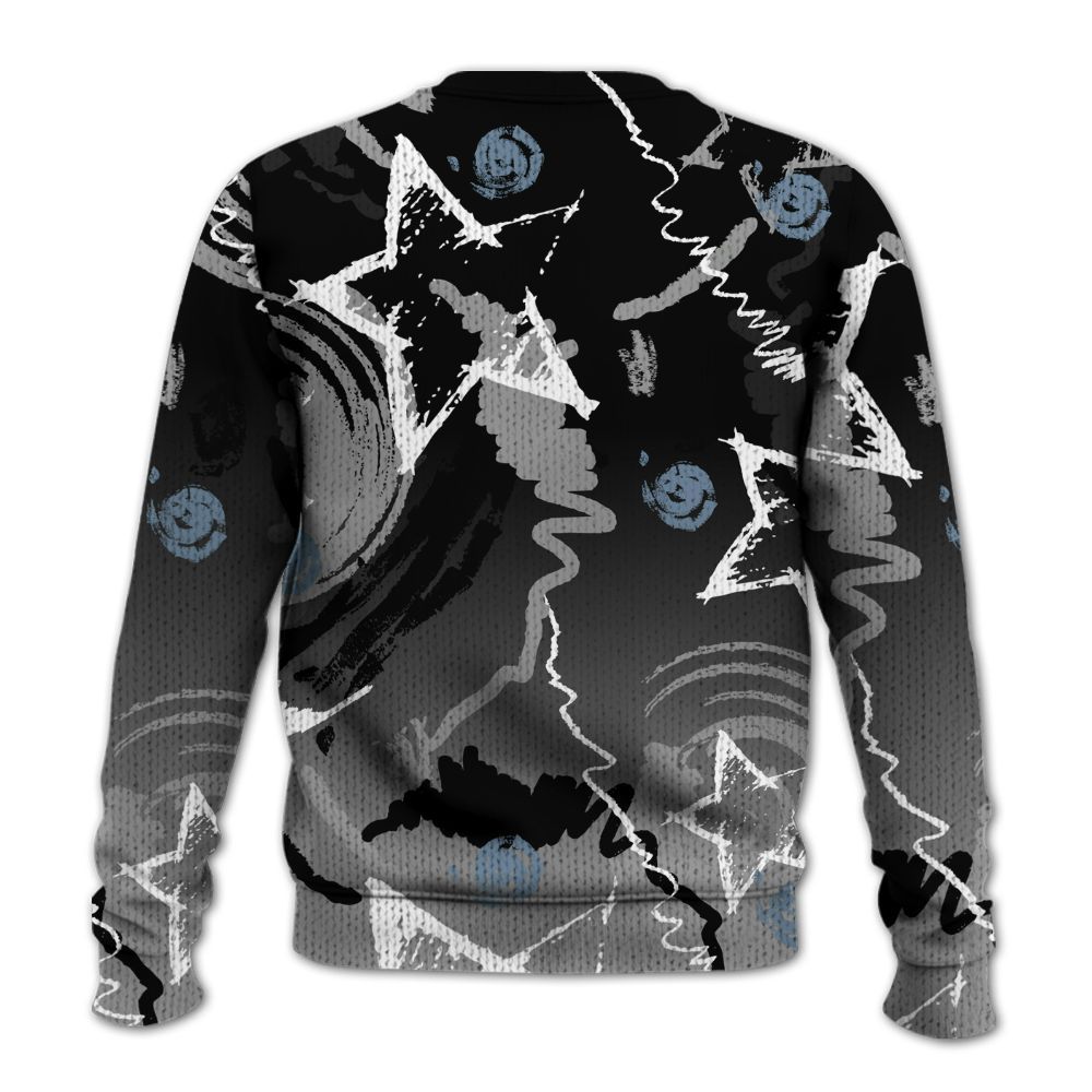 Knitted Sweater To Match Black Chrome 6s - Grind Shine Later Drip