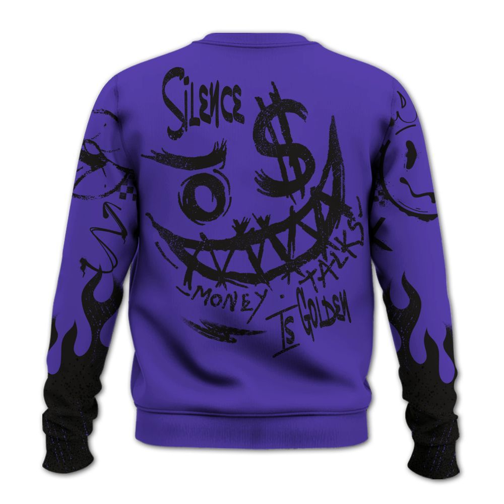 Sweatshirt To Match Field Purple 12s - Mouth Burning Street Style All Over Print