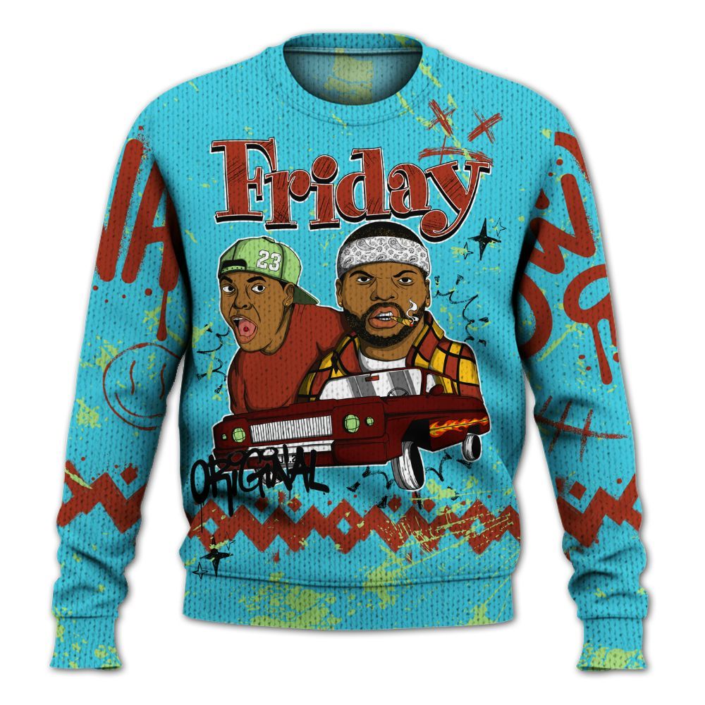 Knitted Sweater To Match SB Dunk Di'Orr Greenwood - Friday Sneaker Crayon