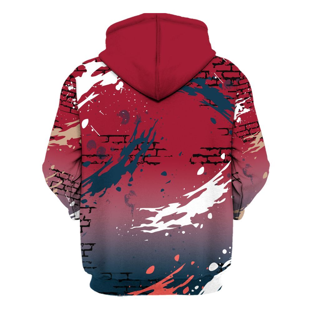 Hoodie To Match Mid Multi Color 2022 1s - Values Of Loyalty Drip All Over Print