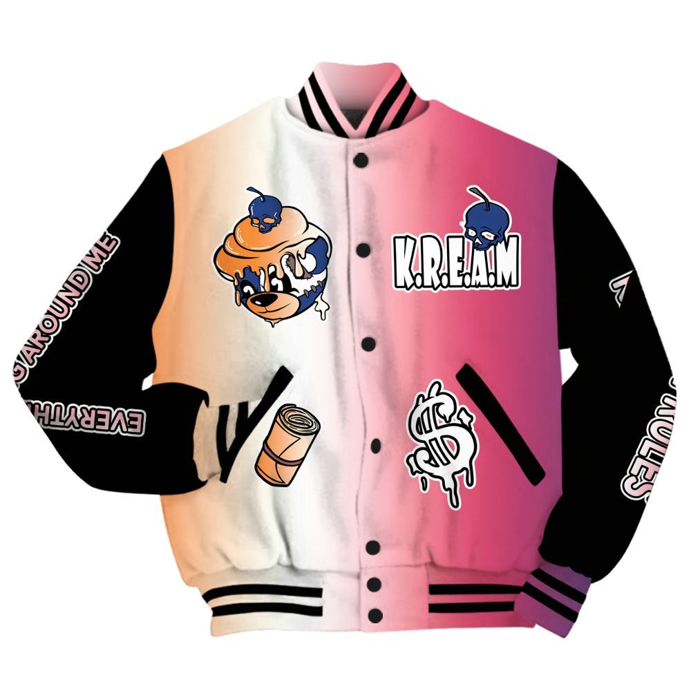 Varsity Jacket To Match Air Griffey Max Los Angeles 1s - Loot Bear All Over Print