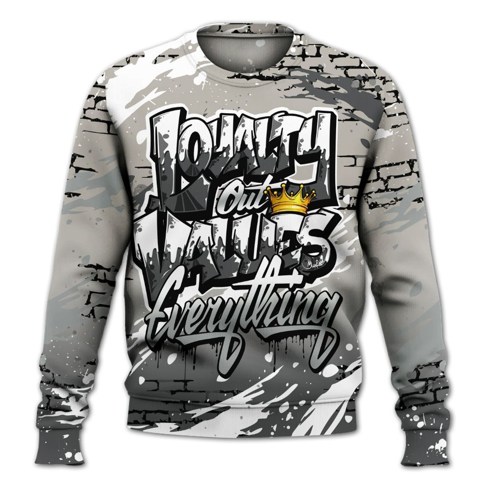 Sweatshirt To Match Dunk Low Appears Oreo - Values Of Loyalty Drip All Over Print