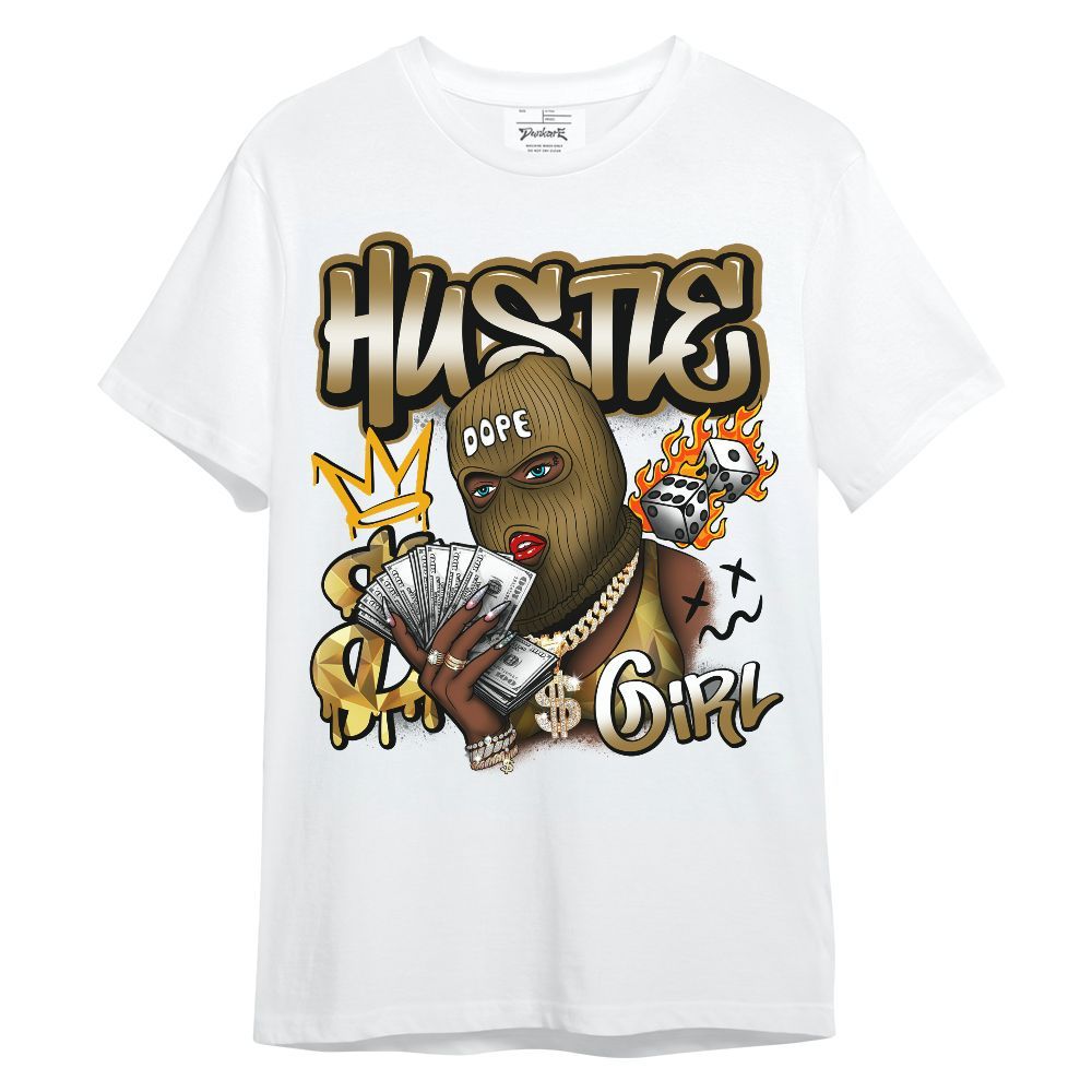Shirt To Match NET Gold 4s - Money Hustles Girl Streetwear Unisex Shirt