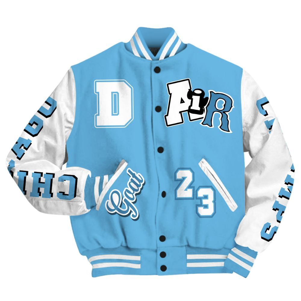 Varsity Jacket To Match Melo 12s - AIR Number 23 GOAT All Over Print