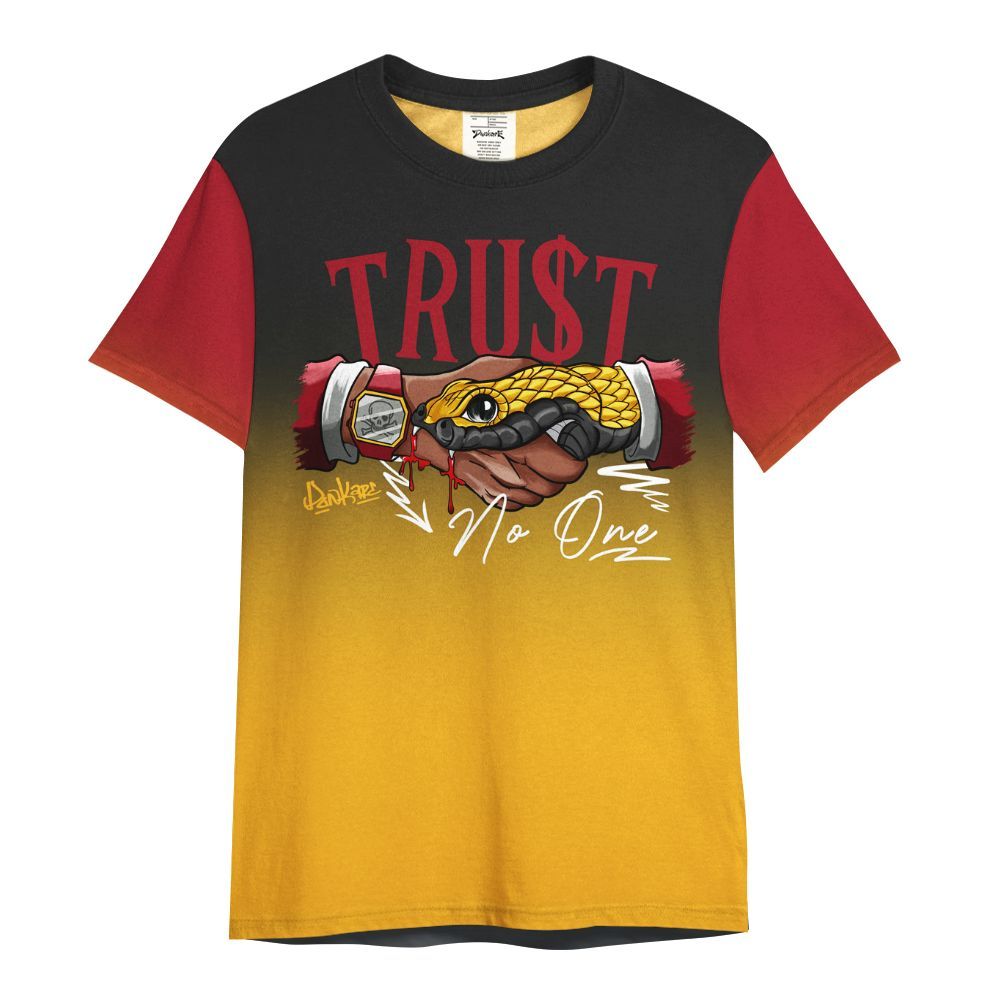 Shirt To Match White Taxi 12s Shirt, Snake Trust No One Drip All Over Print