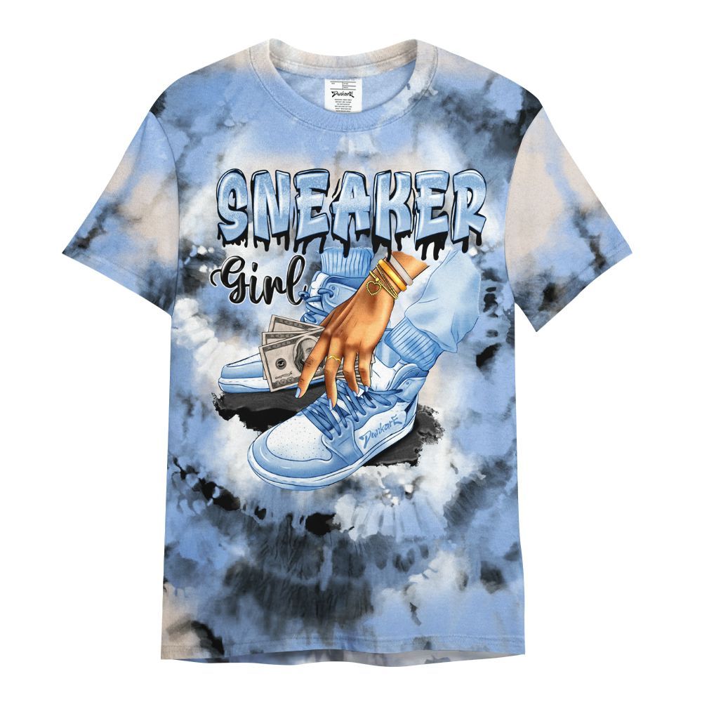 Shirt To Match Air Max 1 Royal Pulse - SNEAKER Girl Money Drip Tie Dye All Over Print