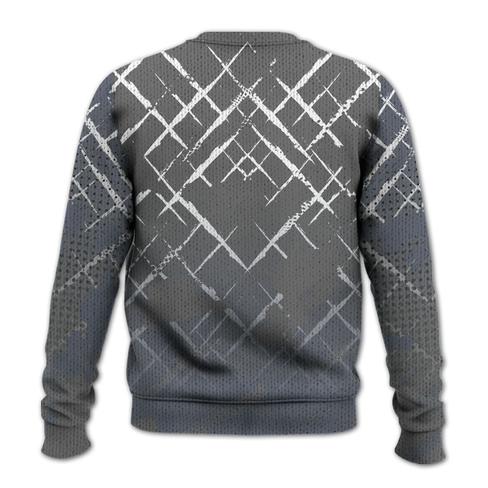 Knitted Sweater To Match Cool Grey 6s - Halftone Stand Business Dripping