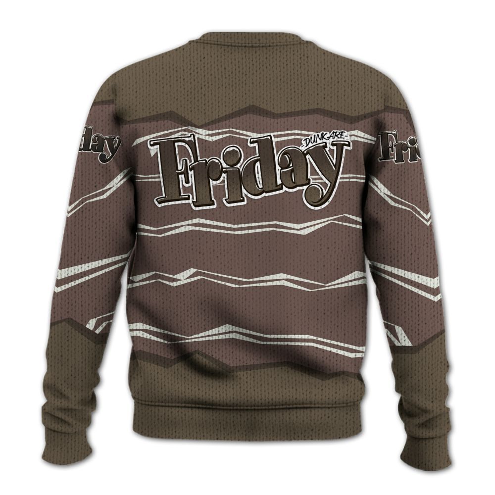 Sweater To Match AMM Dark Mocha 4s - Friday Movie 90s TV Graphic