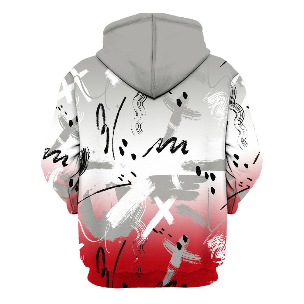 Hoodie To Match Air Griffey Max Gray Reds 1s - Money Hustle Grind Pray All Over Print