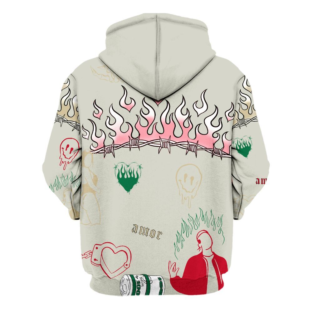 Hoodie To Match El Grito 5s - Snake Trust No One All Over Print