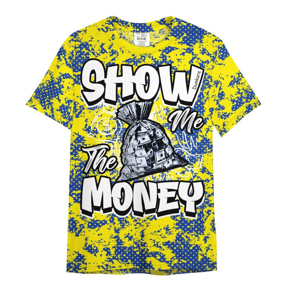 Shirt To Match Laney 14s - Show Me The Money Retro All Over Print
