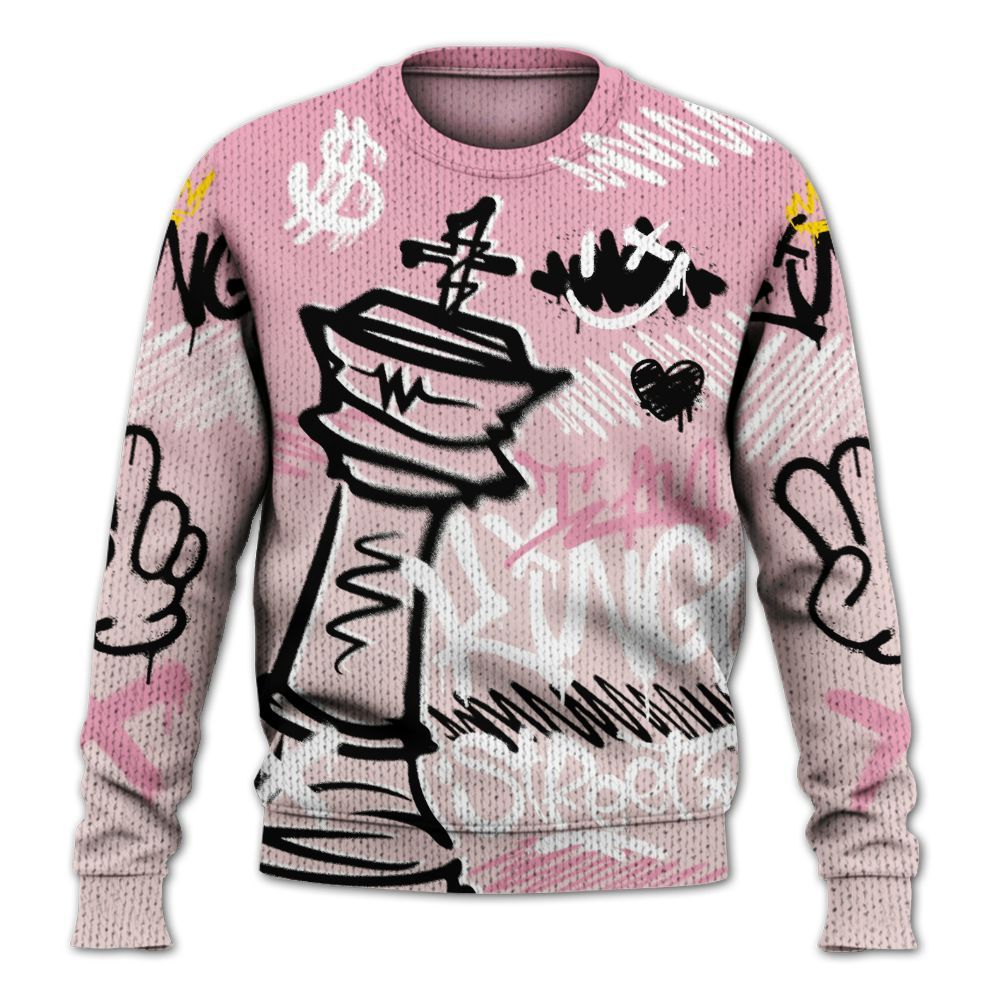 Knitted Sweater To Match Dunk Low KD 17 Aunt Pearl - Street King Chess Streetwear