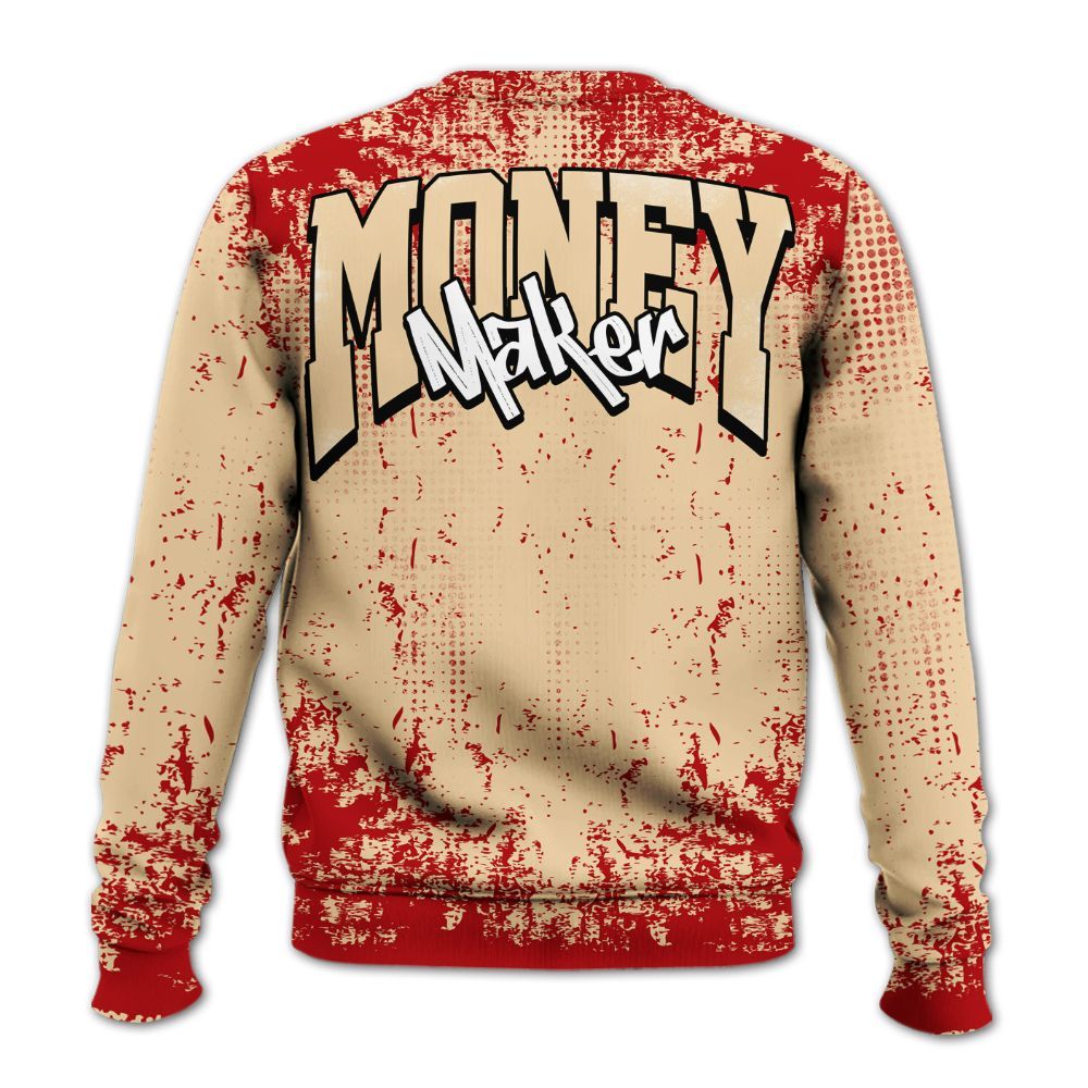 Sweatshirt To Match Dunk Low Strawberry Waffle - Move In Silence Money Street Retro All Over Print