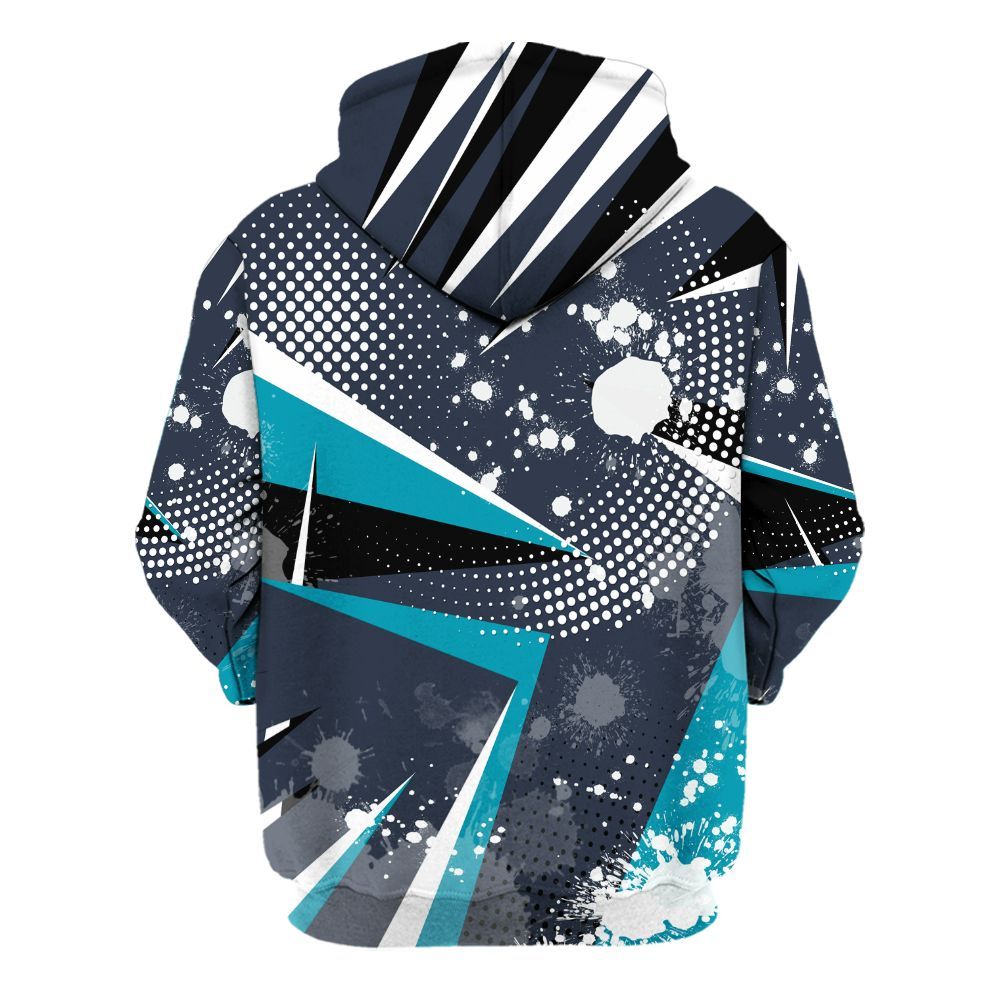 Hoodie To Match Retro Obsidian 13s - Poly Trust No One Dripping All Over Print