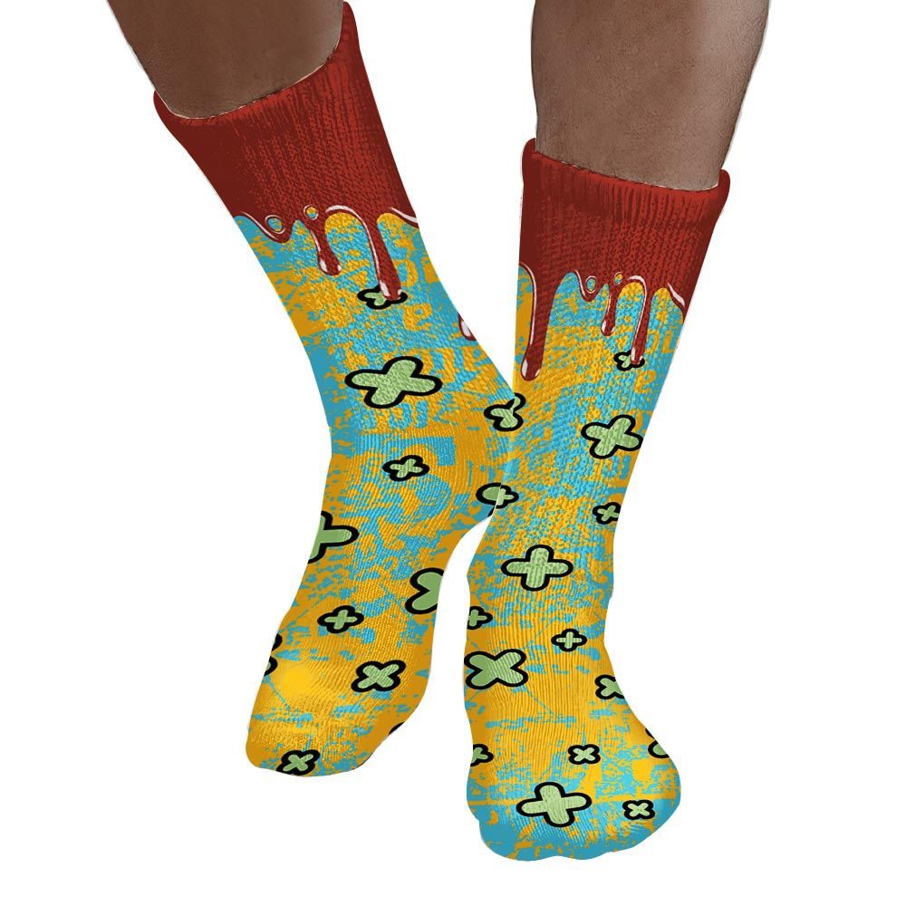 Sock To Match SB Dunk Di'Orr Greenwood - Dripping Signs Graphic Unisex