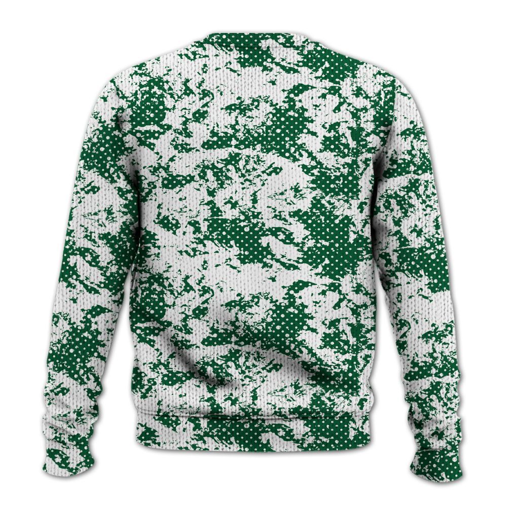 Knitted Sweater To Match High Gorge Green 1s - Show Me The Money Retro