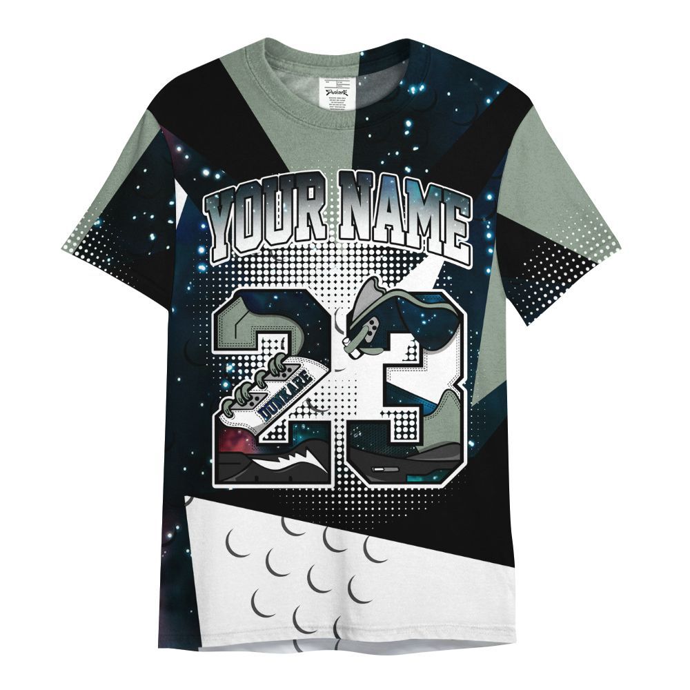 Shirt To Match Air Foamposite One Galaxy - Poly Custom Name Number 23 5s All Over Print