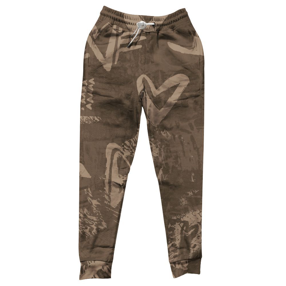 Sweatpant To Match Dark Mocha Jack - Heart Grunge All Over Print