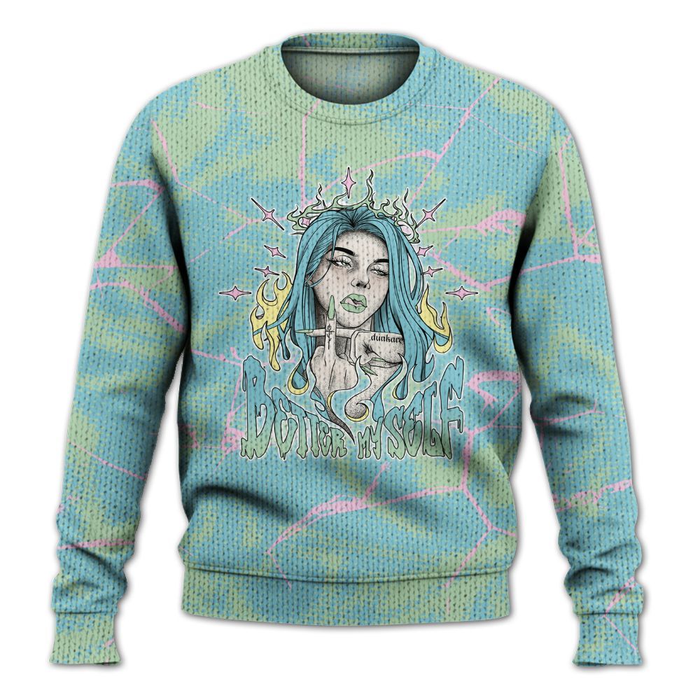 Knitted Sweater To Match SB Dunk Low Visty - My-Self Crack Unique