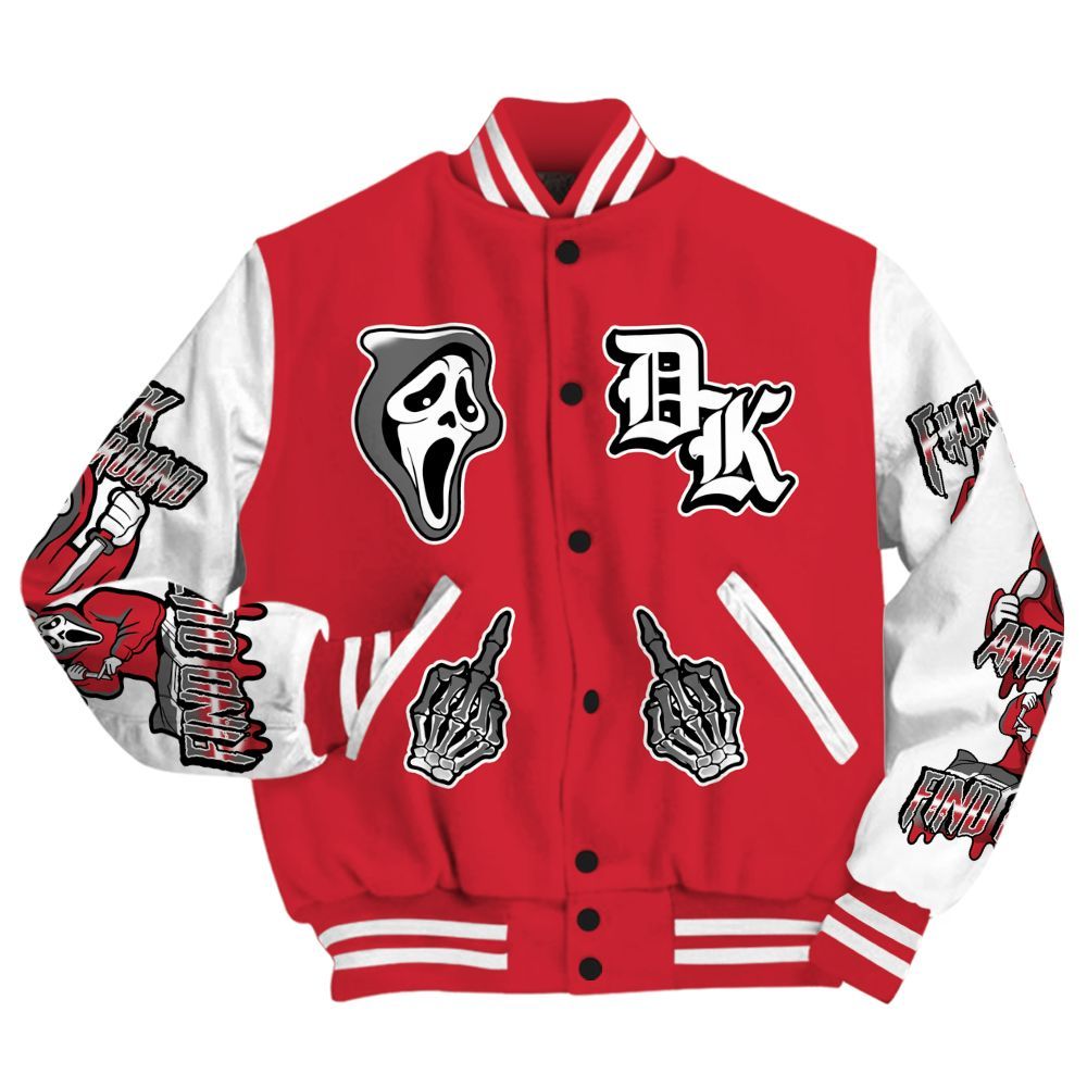 Varsity Jacket To Match Bunny 2025 8s - F#CK And Find Out Graphic All Over Print