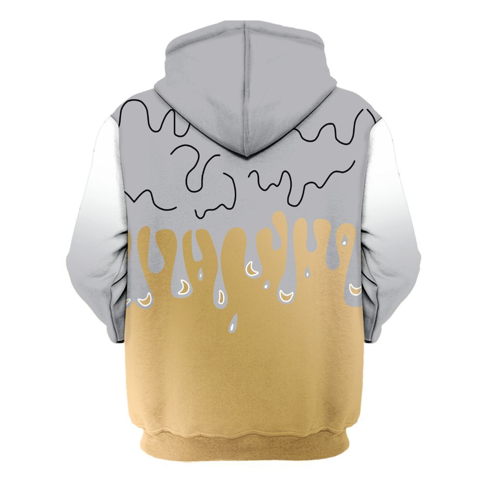 Hoodie To Match Retro High OG Cool Grey 1s - Loser Lover Dripping All Over Print