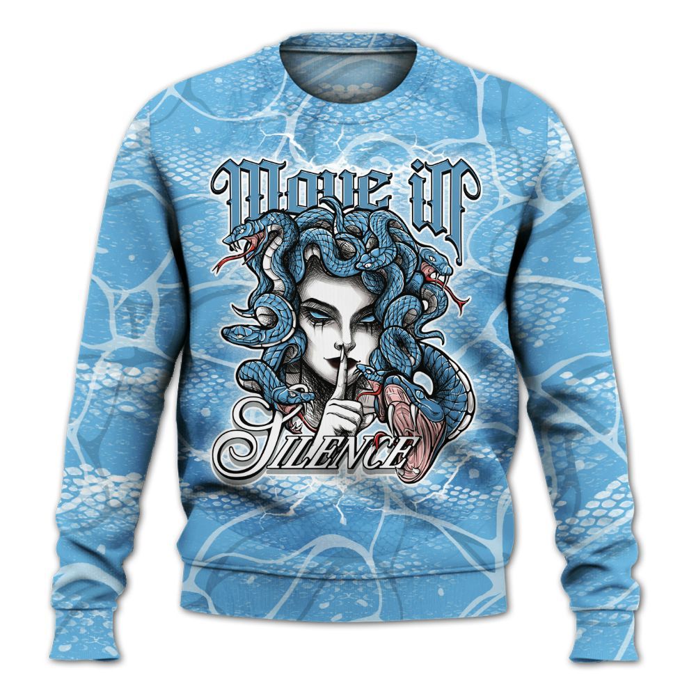 Sweatshirt To Match Melo 12s - Girl Move In Silence All Over Print