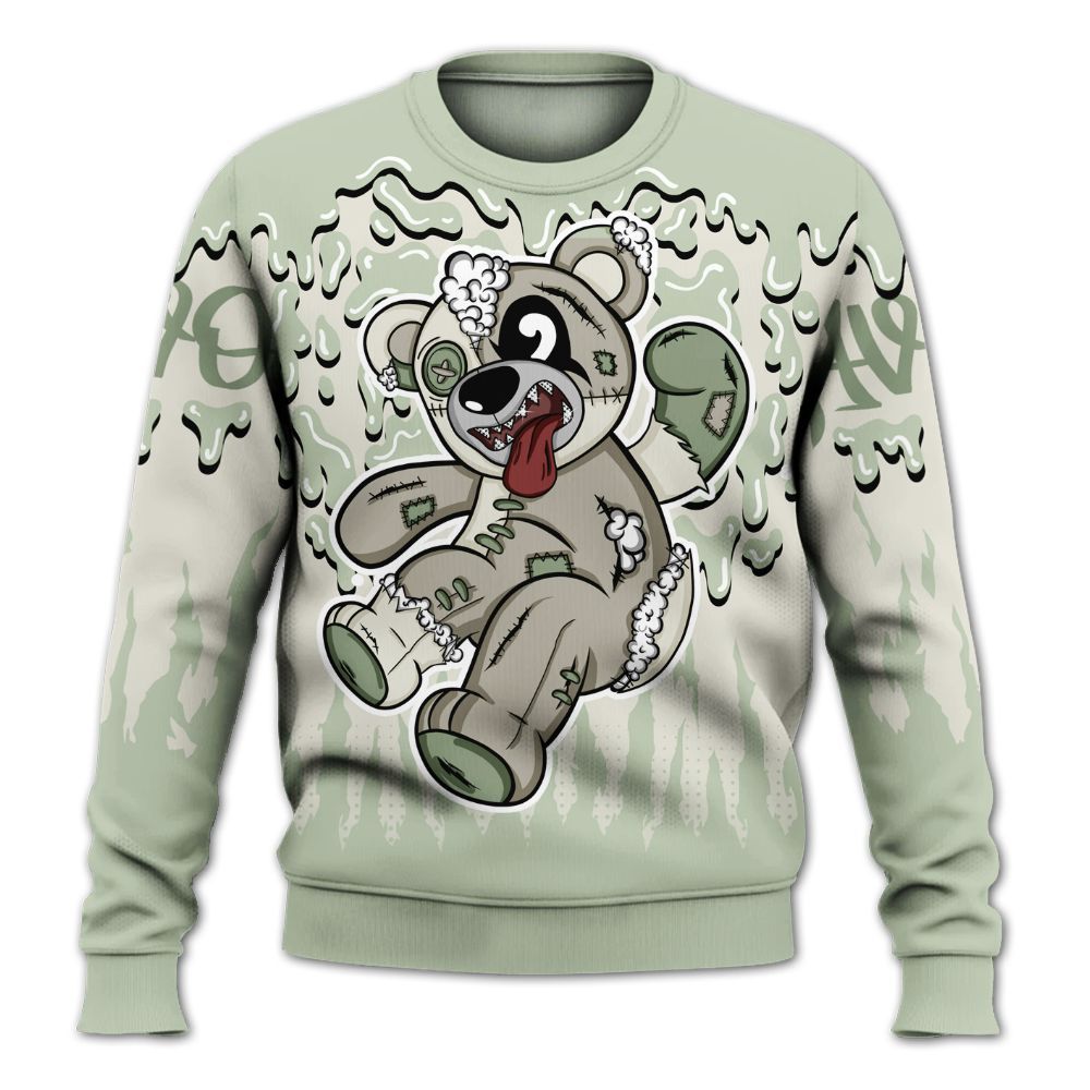 Sweatshirt To Match Seafoam Sail 4s - Havok Bear Dripping All Over Print