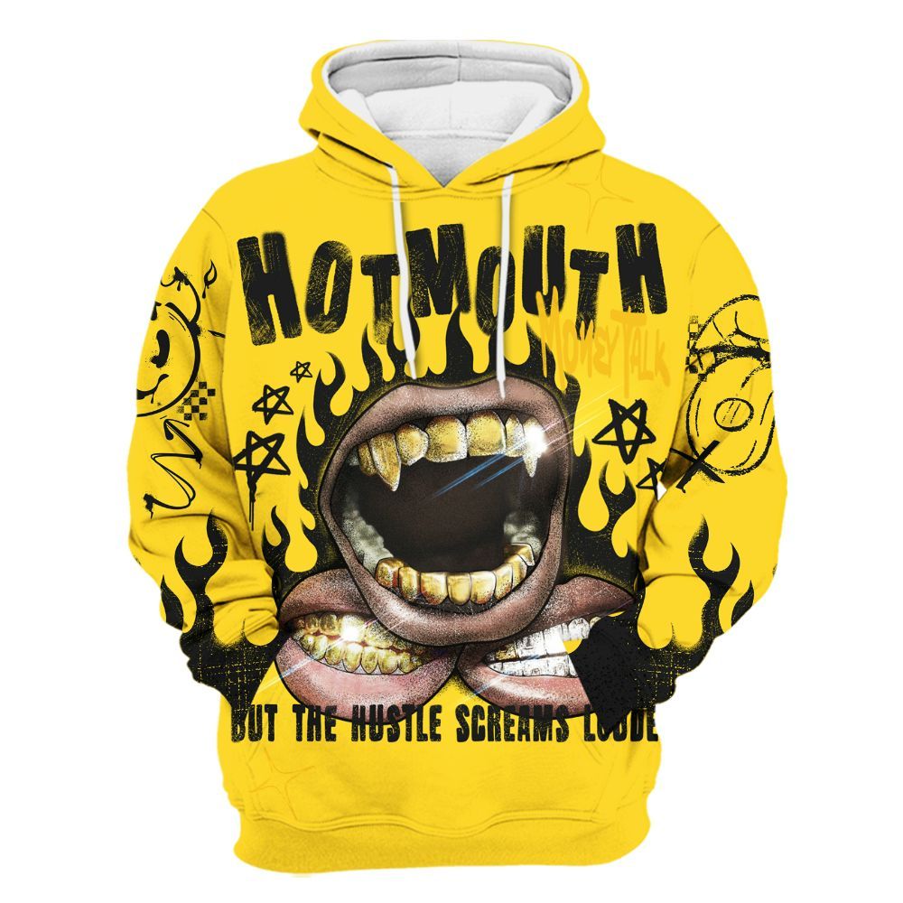 Hoodie To Match Retro Thunder 4s - Mouth Burning Street Style All Over Print