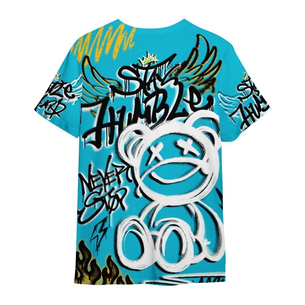 Shirt To Match Retro Aqua 5s - Humble Drip Streetwear Graffity All Over Print